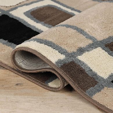 SUPERIOR Cobblestone Modern Abstract Indoor Area Rug