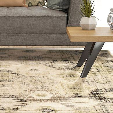 SUPERIOR Arabella Distressed Diamonds Indoor Area Rug