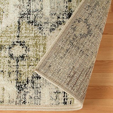 SUPERIOR Arabella Distressed Diamonds Indoor Area Rug