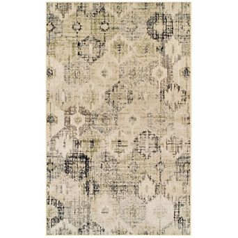 SUPERIOR Arabella Distressed Diamonds Indoor Area Rug