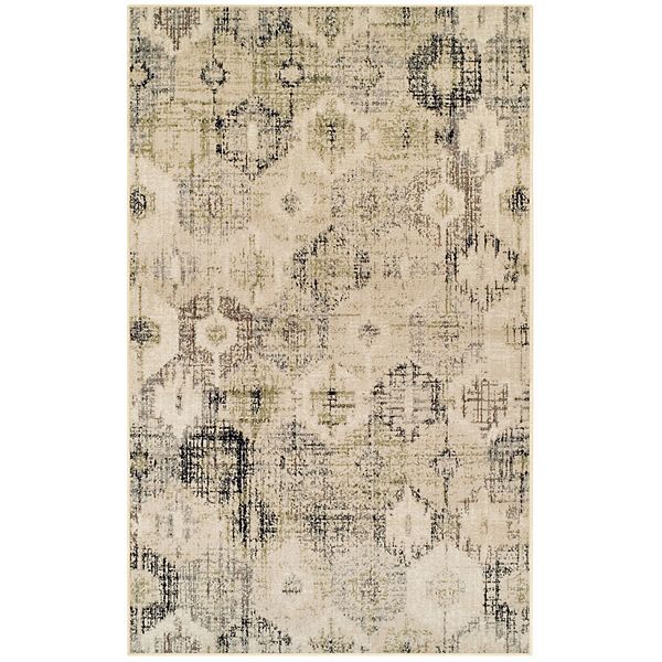 SUPERIOR Arabella Distressed Diamonds Indoor Area Rug