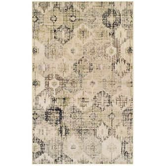 SUPERIOR Arabella Distressed Diamonds Indoor Area Rug