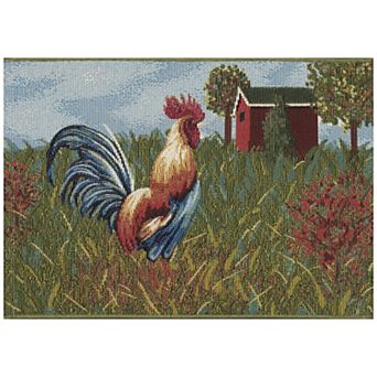 Liora Manne Esencia Rooster Farm Indoor/Outdoor Mat