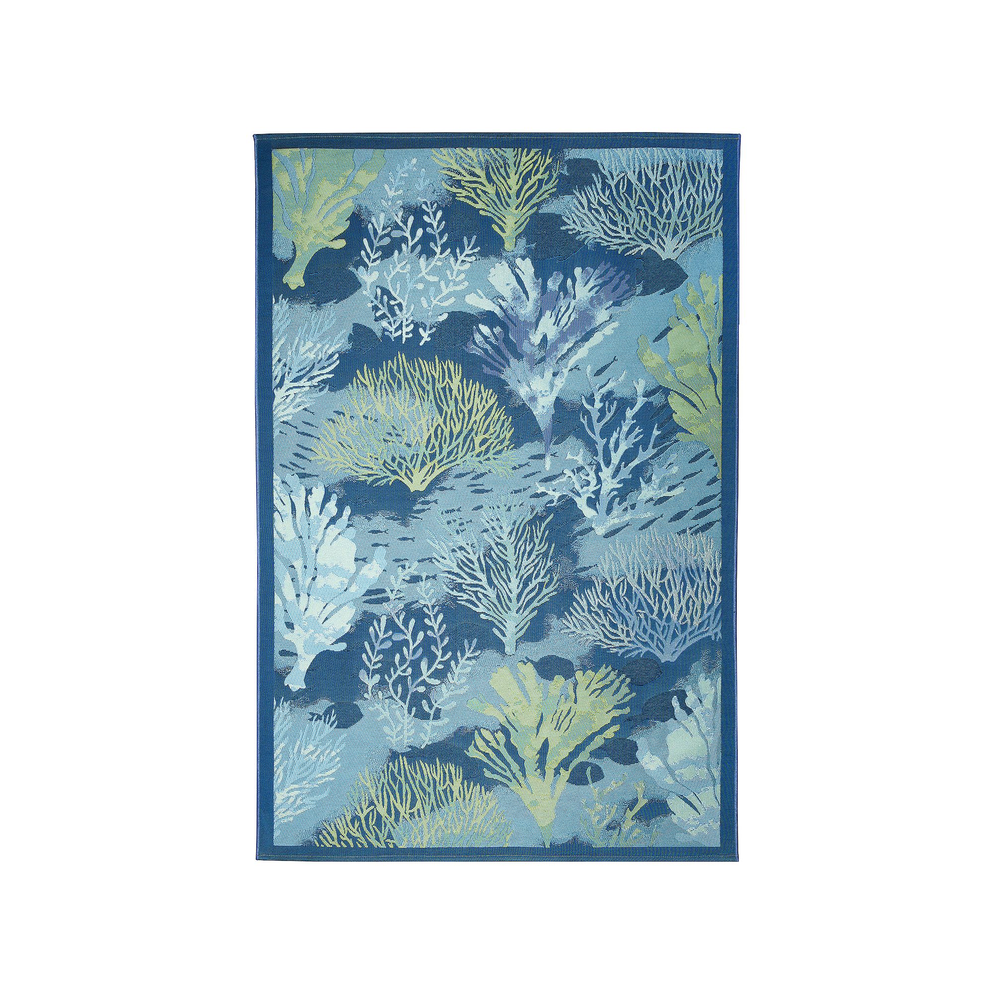 Liora Manne Marina Coral Garden Indoor/Outdoor Rug, Lapis