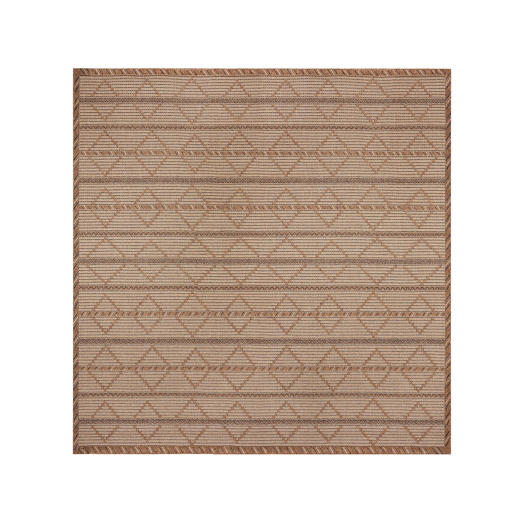 Liora Manne Monterey Delicate Diamond Indoor/Outdoor Rug, Black