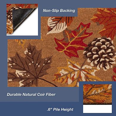 Liora Manne Natura Falling Leaves Outdoor Mat