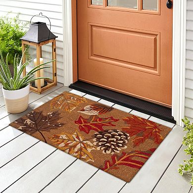 Liora Manne Natura Falling Leaves Outdoor Mat