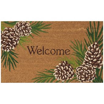 Liora Manne Natura Pine Cone Border Outdoor Mat