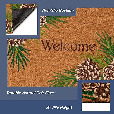 Liora Manne Natura Pinecone Border Outdoor Mat