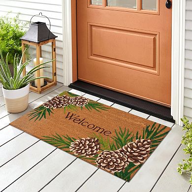 Liora Manne Natura Pinecone Border Outdoor Mat