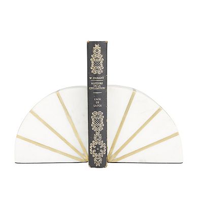 CosmoLiving by Cosmopolitan Marble Bookend 2-piece Set