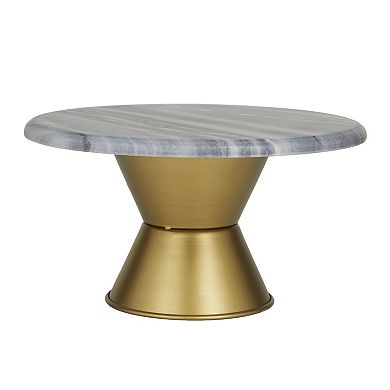 CosmoLiving by Cosmopolitan Faux Marble Decorative Stand Table Decor