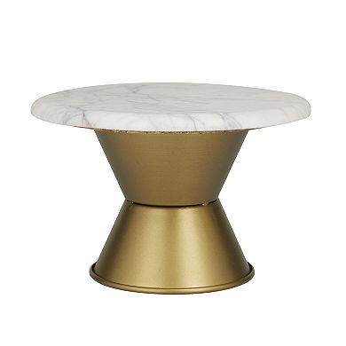 CosmoLiving by Cosmopolitan Faux Marble Decorative Stand Table Decor