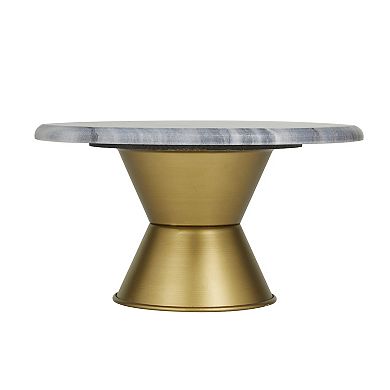 CosmoLiving by Cosmopolitan Faux Marble Decorative Stand Table Decor