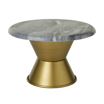 CosmoLiving by Cosmopolitan Faux Marble Decorative Stand Table Decor