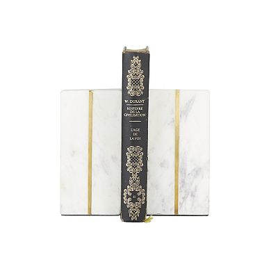 CosmoLiving by Cosmopolitan Tall Marble Bookend 2-piece Set