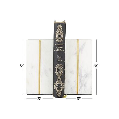 CosmoLiving by Cosmopolitan Tall Marble Bookend 2-piece Set