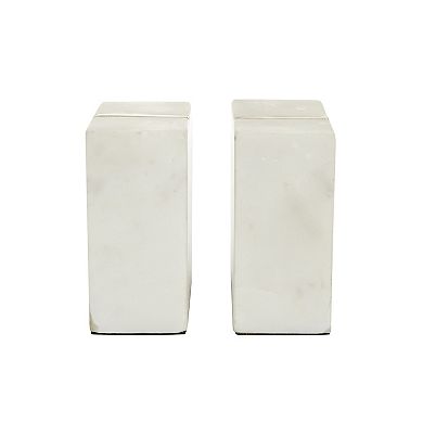 CosmoLiving by Cosmopolitan Gold Finish Burst Marble Bookend 2-piece Set