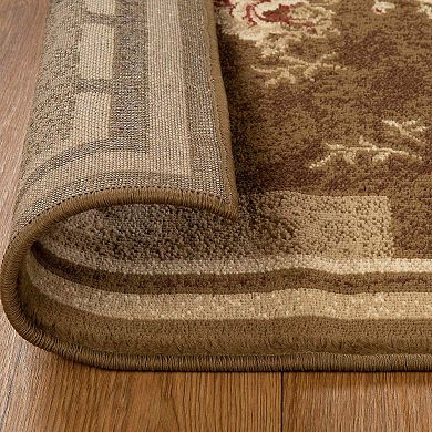 SUPERIOR Minimalist Modern Floral Block Power-Loomed Indoor Area Rug or Runner