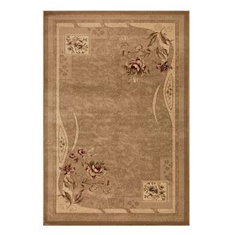 SUPERIOR Minimalist Modern Floral Block Power-Loomed Indoor Area Rug or Runner
