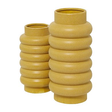 CosmoLiving by Cosmopolitan Stacked Ring Decorative Vase Floor Decor