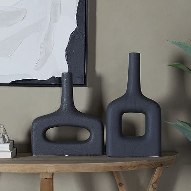 CosmoLiving by Cosmopolitan Openwork Decorative Vase Table Decor 2-piece Set
