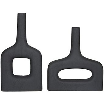 CosmoLiving by Cosmopolitan Openwork Decorative Vase Table Decor 2 pc Set