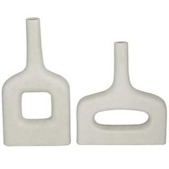 CosmoLiving by Cosmopolitan Openwork Decorative Vase Table Decor 2 pc Set