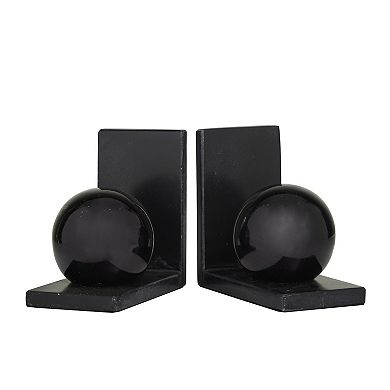 CosmoLiving by Cosmopolitan Marble Orb Bookend Table Decor 2-piece Set
