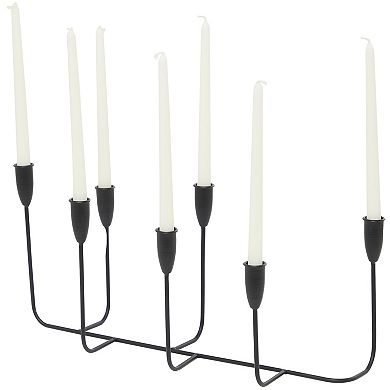 CosmoLiving by Cosmopolitan Tapered 7-Opening Modern Candelabra Table Decor