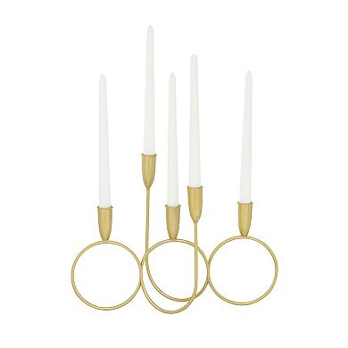 CosmoLiving by Cosmopolitan Circle Candelabra Table Decor