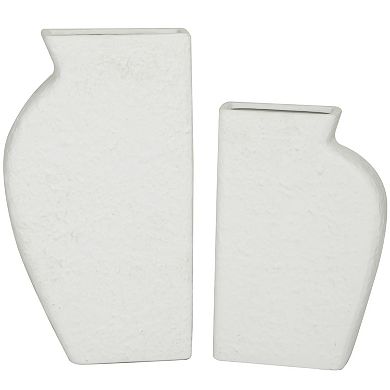 CosmoLiving by Cosmopolitan Textured Decorative Vase Table Decor 2-piece Set