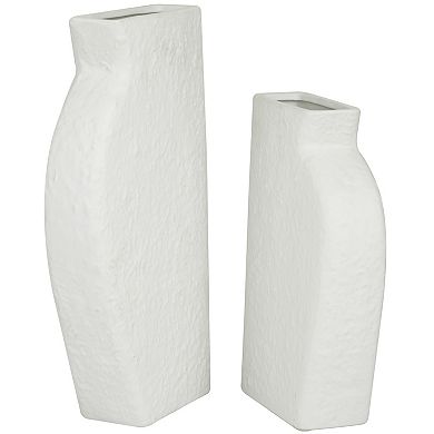 CosmoLiving by Cosmopolitan Textured Decorative Vase Table Decor 2-piece Set