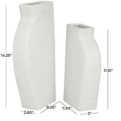 CosmoLiving by Cosmopolitan Textured Decorative Vase Table Decor 2-piece Set