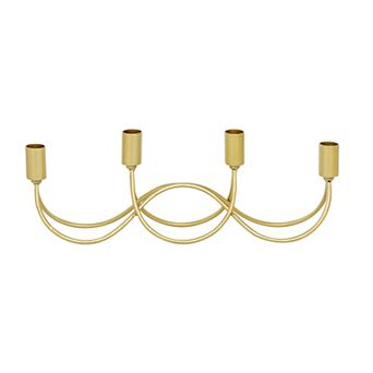 CosmoLiving by Cosmopolitan Scalloped 4-Opening Candelabra Table Decor