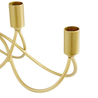 CosmoLiving by Cosmopolitan Scalloped 4-Opening Candelabra Table Decor