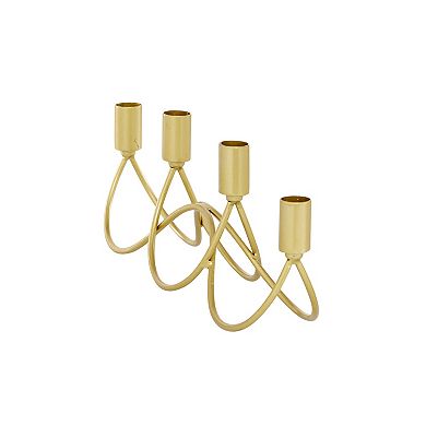 CosmoLiving by Cosmopolitan Scalloped 4-Opening Candelabra Table Decor