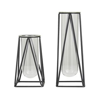 Stella & Eve Large Test Tube Decorative Vase Table Decor 2 pc Set