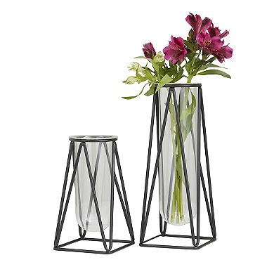Stella & Eve Large Test Tube Decorative Vase Table Decor 2-piece Set