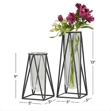 Stella & Eve Large Test Tube Decorative Vase Table Decor 2-piece Set