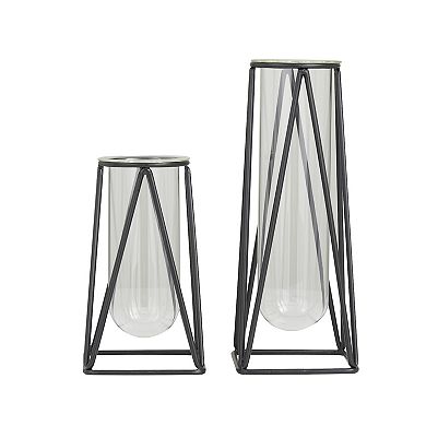Stella & Eve Large Test Tube Decorative Vase Table Decor 2-piece Set