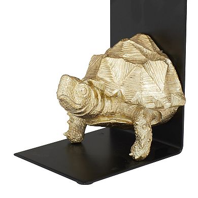 CosmoLiving by Cosmopolitan Metallic Turtle Bookend Table Decor 2-piece Set