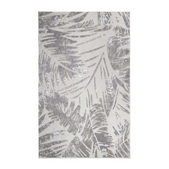 SUPERIOR Botanical Leaves Modern Indoor/Outdoor Area Rug