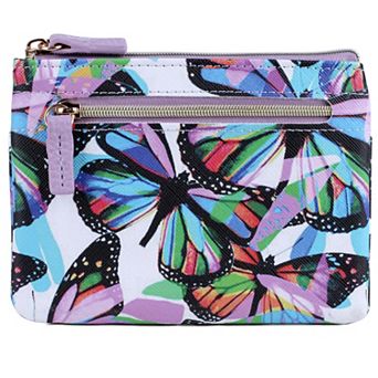 Julia Buxton Butterflies RFID-Blocking Large ID Coin Case
