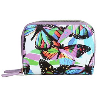 Julia Buxton Butterflies RFID-Blocking Wizard Wallet