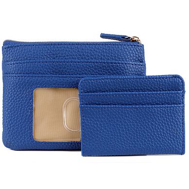 Julia Buxton Solid Pebble RFID-Blocking Large ID Coin Case