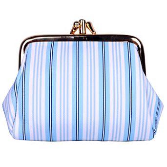 Julia Buxton Solid Pebble RFID-Blocking Triple Frame Wallet