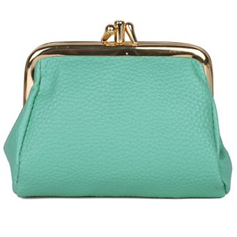 Julia Buxton Solid Pebble RFID-Blocking Triple Frame Wallet