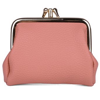 Julia Buxton Solid Pebble RFID-Blocking Triple Frame Wallet