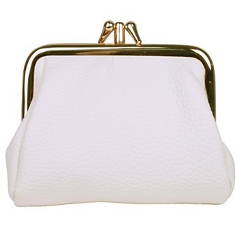 Julia Buxton Solid Pebble RFID-Blocking Triple Frame Wallet